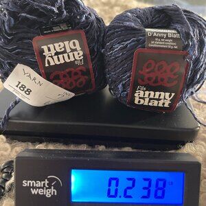 YARN 188 FILS ANNY BLATT BOMBAY 50G  87 YDS 60% COTTON 37% VISCOSE 3# POLYESTER